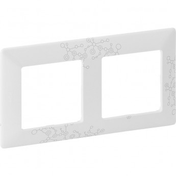 Рамка LEGRAND Valena LIFE "Эл Грей", 2-постовая универсальная, белый Рамка LEGRAND Valena LIFE "Эл Грей", 2-постовая универсальная, белый