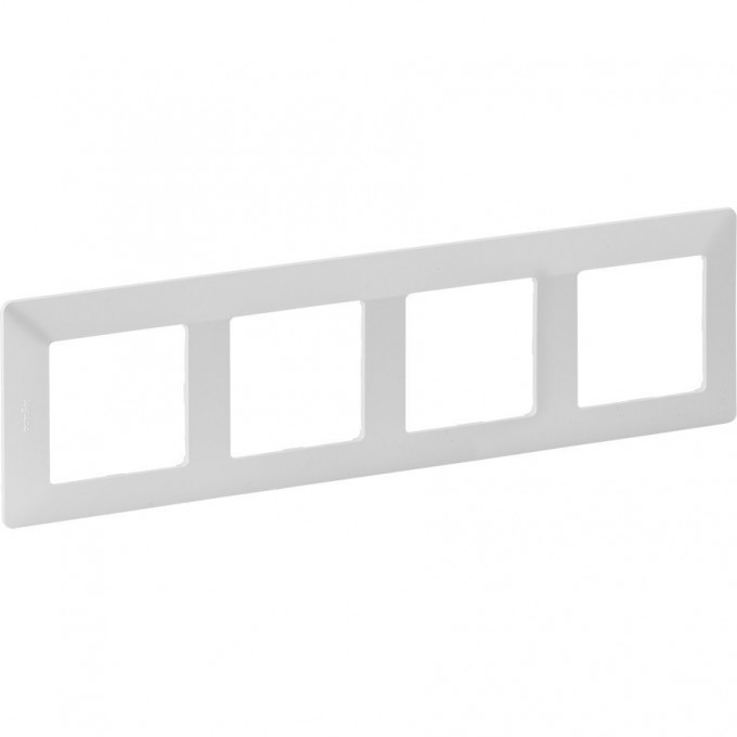 Рамка LEGRAND Valena LIFE "Жемчуг", 4-постовая универсальная, белая 754144