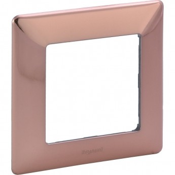 Рамка LEGRAND Valena LIFE "Медь", 1-постовая универсальная, красный
