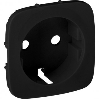 Лицевая панель LEGRAND Valena ALLURE для силовой розетки 2К+З с зажимами 6кв.мм антрацит Лицевая панель LEGRAND Valena ALLURE для силовой розетки 2К+З с зажимами 6кв.мм антрацит