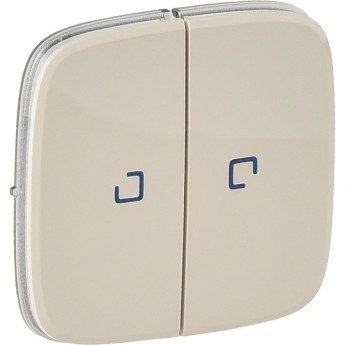 Лицевая панель LEGRAND Valena ALLURE для выключателя двухклавишного с подсветкой слоновая кость Лицевая панель LEGRAND Valena ALLURE для выключателя двухклавишного с подсветкой слоновая кость