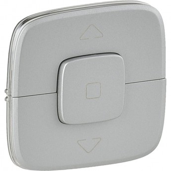 Лицевая панель LEGRAND Valena ALLURE для выключателя жалюзи и рольставней алюминий Лицевая панель LEGRAND Valena ALLURE для выключателя жалюзи и рольставней алюминий