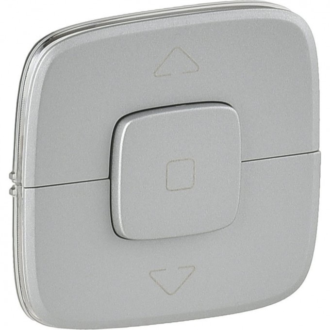 Лицевая панель LEGRAND Valena ALLURE для выключателя жалюзи и рольставней алюминий 755147
