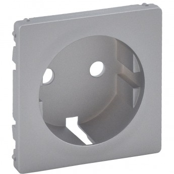 Лицевая панель LEGRAND Valena LIFE для розетки 2К+З алюминий Лицевая панель LEGRAND Valena LIFE для розетки 2К+З алюминий