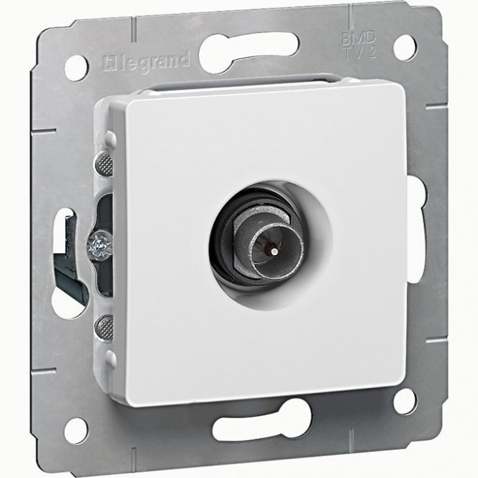 ТВ розетка LEGRAND Cariva проходная 14 дБ 2150/2400 МГц белый 773680