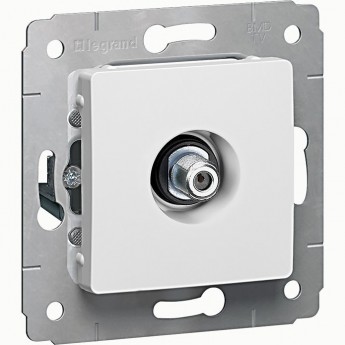ТВ розетка LEGRAND Cariva тип F 14/1,5 дБ 2400 МГц белый ТВ розетка LEGRAND Cariva тип F 14/1,5 дБ 2400 МГц белый