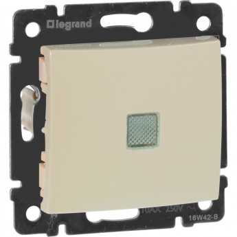 Переключатель LEGRAND Valena на два направления с подсветкой 10 A 250 В слоновая кость