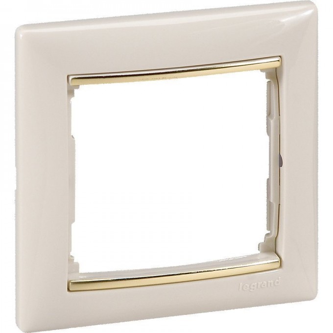 Рамка LEGRAND Valena 1 пост слоновая кость/золотой штрих 774151