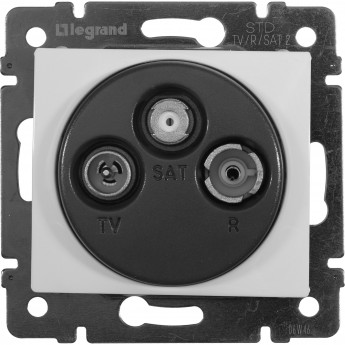 Розетка LEGRAND TV-FM-SAT Valena оконечная 10 дБ 2400 МГц белый Розетка LEGRAND TV-FM-SAT Valena оконечная 10 дБ 2400 МГц белый