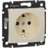 Силовая розетка LEGRAND Valena 2К+3 с защитными шторками на винтах 10/16 А 230/250 В слоновая кость 774321