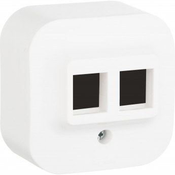 Адаптер LEGRAND Keystone Quteo для 1 или 2 розеток RJ45 IP 20 белый