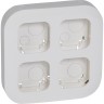 Установочный блок LEGRAND до 4 постов Quteo IP 20 белый 782294