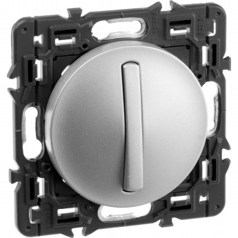 Выключатель LEGRAND Celiane 1-полюсный с тонкой клавишей титан