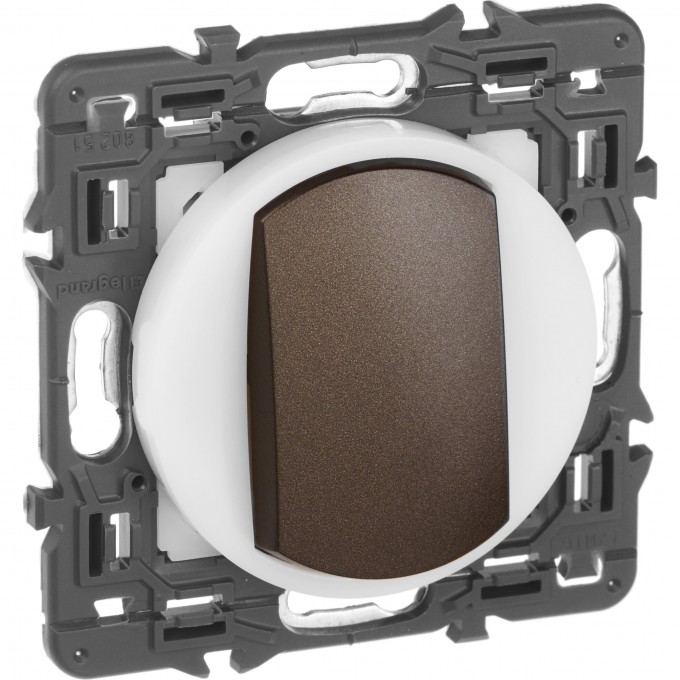 Выключатель LEGRAND Celiane с контурной подсветкой графит SET-1-067001-10