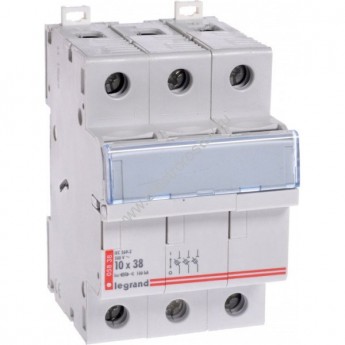 Держатель плавких вставок LEGRAND 3P 10Х38 500В Держатель плавких вставок LEGRAND 3P 10Х38 500В