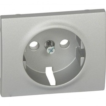 Лицевая панель LEGRAND Galea Life для розетки с землей 2К+З, алюминий Лицевая панель LEGRAND Galea Life для розетки с землей 2К+З, алюминий