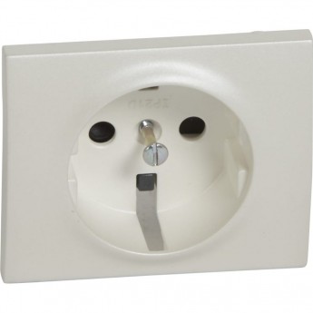 Лицевая панель LEGRAND Galea Life для розетки с землей 2К+З, со шторками. Жемчуг Лицевая панель LEGRAND Galea Life для розетки с землей 2К+З, со шторками. Жемчуг