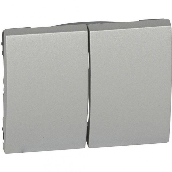 Лицевая панель LEGRAND Galea Life для выключателя двойная, алюминий 771312