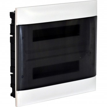 Пластиковый щиток LEGRAND PRACTIBOX S встраиваемый (ЩРв-П) 2X12 дымчатая дверь
