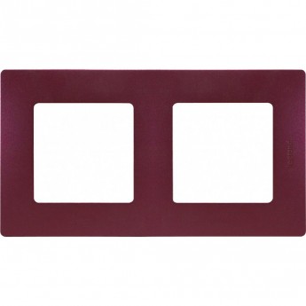Рамка LEGRAND Etika 2 поста сливовый Рамка LEGRAND Etika 2 поста сливовый