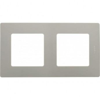 Рамка LEGRAND Etika 2 поста светлая галька Рамка LEGRAND Etika 2 поста светлая галька