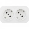 Розетка LEGRAND ОП Quteo 16А IP20 250В 2х2P+E белая 782237