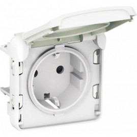 Розетка LEGRAND Plexo с заземлением 16A, с винтовыми зажимами, IP55, белый