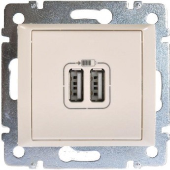 Розетка LEGRAND Valena USB 2 места слоновая кость Розетка LEGRAND Valena USB 2 места слоновая кость