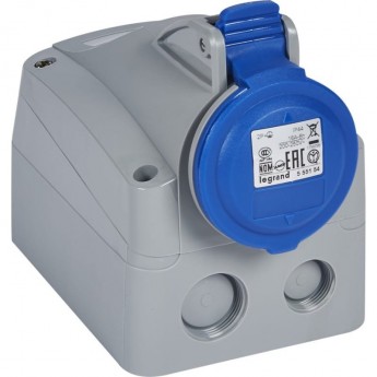 Розетка накладная LEGRAND IP44 200/250В 16A 2К+З P17 Tempra Pro