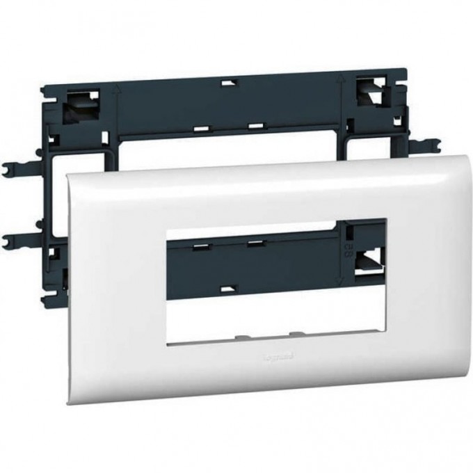 Суппорт LEGRAND Mosaic - 6 модулей - для кабель-каналов Metra 85х50, 100х50 и 130х50, белый 638004