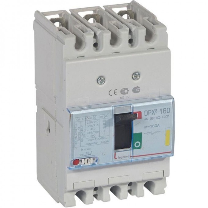 Выключатель автоматический LEGRAND DPX3 160А 3П 16кА 420007