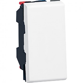 Выключатель LEGRAND Mosaic кнопочный 6A 1 модуль, белый