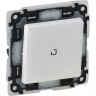 Выключатель LEGRAND Valena LIFE IP44 10АХ 250В с подсветкой с лицевой панелью белый 752161
