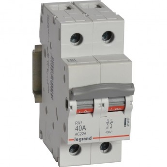 Выключатель-разъединитель LEGRAND RX3 40А 2П белый Выключатель-разъединитель LEGRAND RX3 40А 2П белый