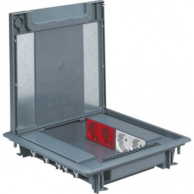 Напольная коробка LEGRAND 50мм с крышкой под ковровое покрытие 16 модулей 88070