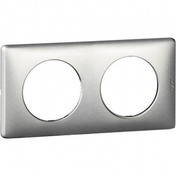 Рамка LEGRAND Celiane металлик 2 поста титан Рамка LEGRAND Celiane металлик 2 поста титан