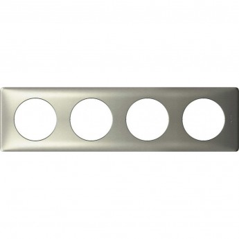 Рамка LEGRAND Celiane металлик 4 поста титан Рамка LEGRAND Celiane металлик 4 поста титан
