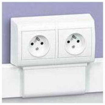 Рамка LEGRAND Mosaic 2x4 модуля для монтажа DLP и DLPlus, белая