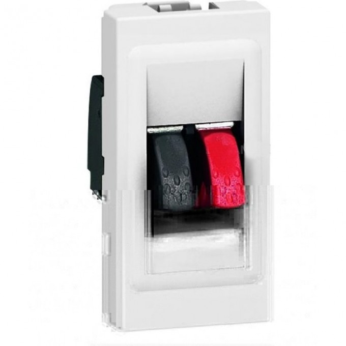 Розетка колонки LEGRAND Mosaic 1 модуль, белый 78750