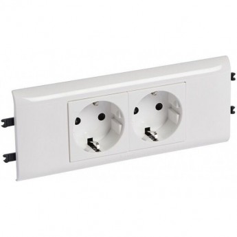Розетка LEGRAND 2 х 2К+3 Программа Mosaic для установки в кабель-канале автоматические клеммы стандартная белая Розетка LEGRAND 2 х 2К+3 Программа Mosaic для установки в кабель-канале автоматические клеммы стандартная белая