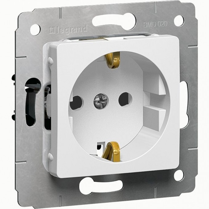 Розетка LEGRAND Cariva 2К+3 немецкий стандарт 16 А 250 В белый 773659