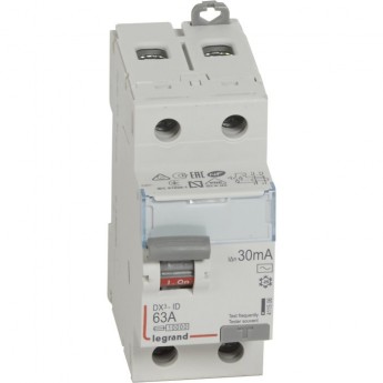 Выключатель дифференциального тока LEGRAND DX3 2П 25А 30мА-AC Выключатель дифференциального тока LEGRAND DX3 2П 25А 30мА-AC