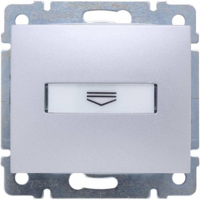 Выключатель LEGRAND Valena для гостиничных номеров стандарт алюминий 770234